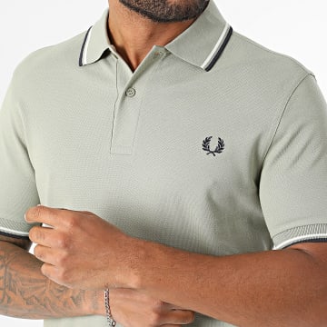Fred Perry - Trouser Polo Short Sleeves Twin Tipped M3600 Clear Khaki Green