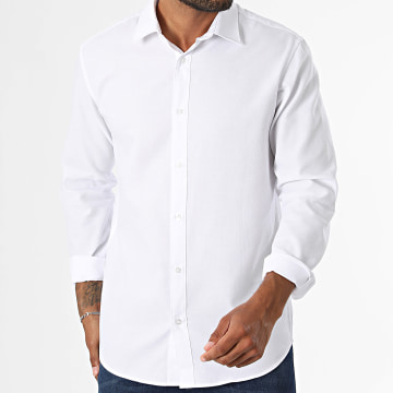 Jack And Jones - Camisa de manga larga Joe Structure blanco
