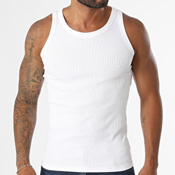Jack And Jones - Débardeur Organic Rib Blanc