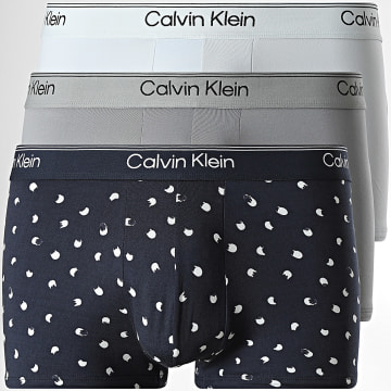 Calvin Klein - Lot De 3 Boxers 4090 Gris Bleu Marine Bleu Clair