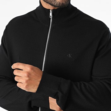 Calvin Klein - Cardigan con cremallera LH320 Negro