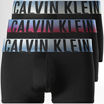 Calvin Klein - Lot De 3 Boxers NB4621 Noir Bleu