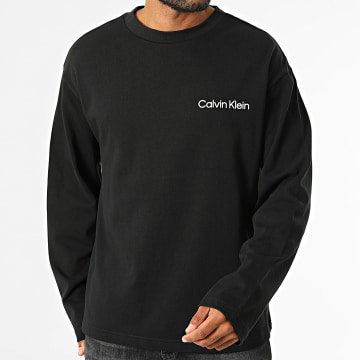 Calvin Klein - Camiseta de manga larga NM2928 Negra