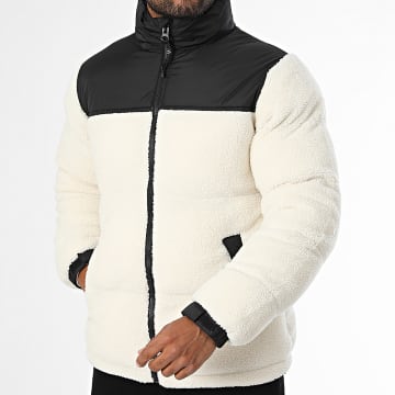 Classic Series - Doudoune Capuche Zippée 370 Beige Noir