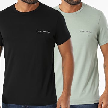 Emporio Armani - Set di 2 T-Shirt EM000391-AF25022 Verde Nero