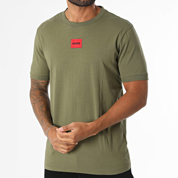 HUGO - Camiseta Diragolino 212 50447978 Verde Caqui