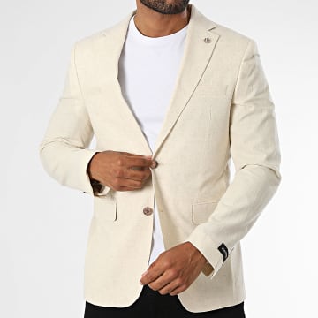 Mackten - Chaqueta Blazer 260 Beige Jaspeado