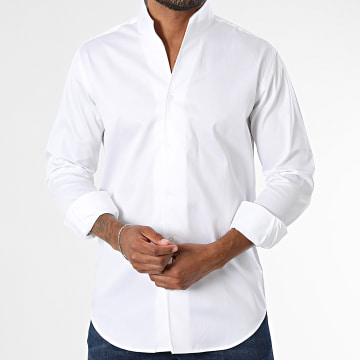 Mackten - Camisa Manga Larga 01 Blanco