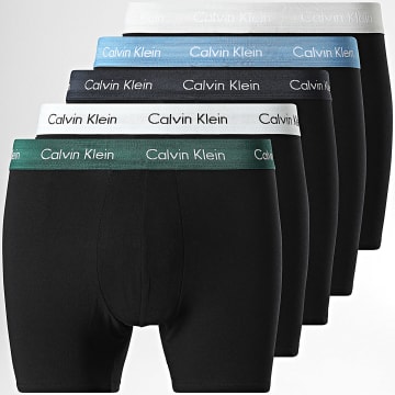 Calvin Klein - Lot De 5 Boxers NB3794 Noir Bleu Vert Blanc Gris