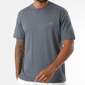 Lacoste - Tee Shirt Classic Fit Logo Brodé Crocodile Gris Anthracite