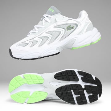 Lacoste - Baskets Storm 3K 2263 White Light Green