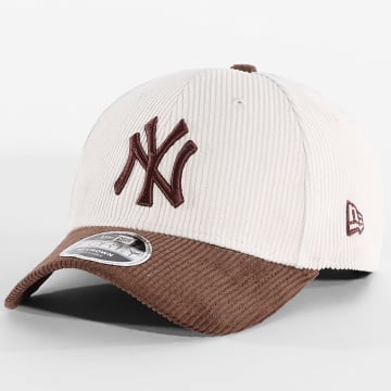 New Era - Pet Ribfluweel M-Crown Cord 9Forty NY New York Yankees 60915868 Beige Bruin
