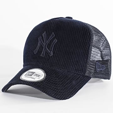 New Era - Cappellino Trucker Velluto A Coste Tonal Cord NY New York Yankees 60915926 Blu Navy