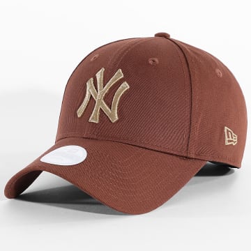 New Era - Cappellino Donna Logo Metallico 9Forty NY 60915780 Marrone