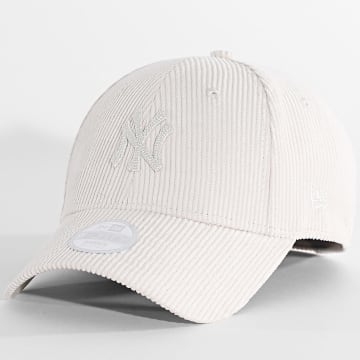 New Era - Cappellino Velluto A Costine Donna Cord 9Forty NY New York Yankees 60915812 Beige