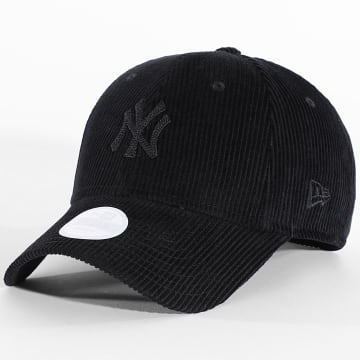 New Era - Cappellino Donna Velluto Coste Cord 9Forty NY New York Yankees 60915814 Nero