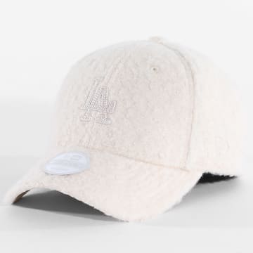 New Era - Cappellino Donna M-Crown Winter Borg 9Forty LA Los Angeles Dodgers 60915791 Beige