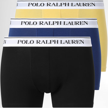Polo Ralph Lauren - Lot De 3 Boxers Classics Noir Bleu Roi Jaune