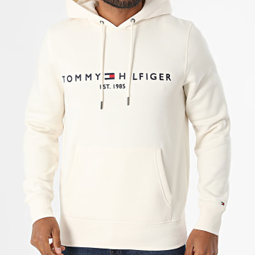 Tommy Hilfiger - Sweat Capuche Tommy Logo 1599 Beige Clair