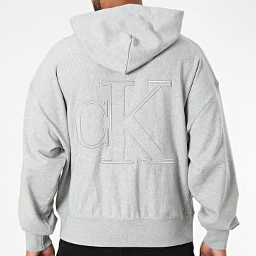 Calvin Klein - Sweat Capuche RH208 Gris Chiné