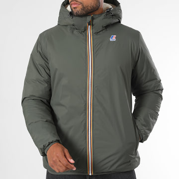 K-Way - Parka con cappuccio Le Vrai 4.0 Claude Orsetto K21515W Verde Kaki