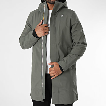 K-Way - Parka Capuche Thomas Bonded K7126WW Vert Kaki