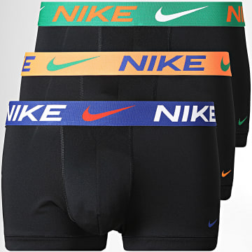 Nike - Set van 3 Boxers Essential Micro KE1156 Zwart Groen Oranje Koningsblauw