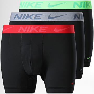 Nike - Pack van 3 Essential Micro KE1157 boxers Zwart Rood Grijs Groen