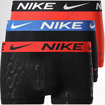Nike - Pack van 3 Essential Micro KE1156 boxers zwart oranje koningsblauw