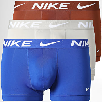 Nike - Set van 3 Boxers Essential Micro KE1156 Beige Koningsblauw Bruin