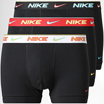 Nike - Pack van 3 Boxers Essential Cotton Stretch KE1284 Zwart Wit Rood
