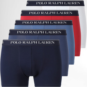 Polo Ralph Lauren - Lot De 5 Boxers Classic Blanc Rouge Bleu