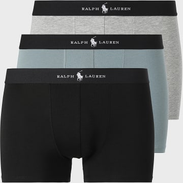 Polo Ralph Lauren - Lot De 3 Boxers Noir Gris Chiné Gris