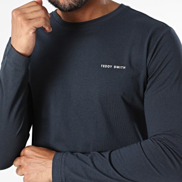 Teddy Smith - Camiseta de manga larga 11017085D Azul Marino