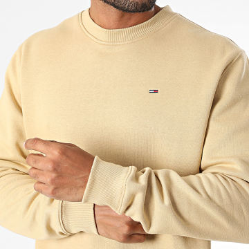 Tommy Jeans - Sweat Crewneck Regular Flag 0741 Camel Clair