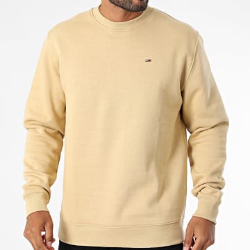 Tommy Jeans - Sweat Crewneck Regular Flag 0741 Camel Clair