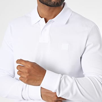 BOSS - Polo Manches Longues Passerby 50507704 Blanc