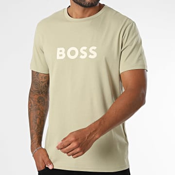 BOSS - Tee Shirt 50491706 Vert Kaki Clair
