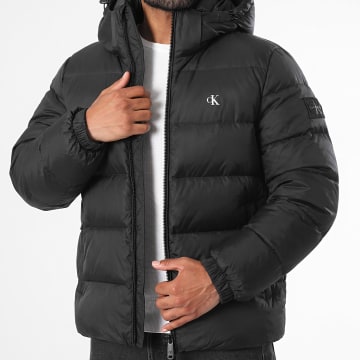 Calvin Klein - Doudoune Capuche Zippée RG515 Noir