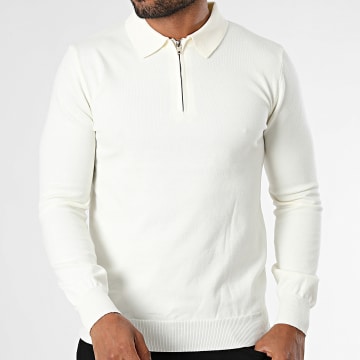KZR - Maglia Collo con Zip 100 Bianco
