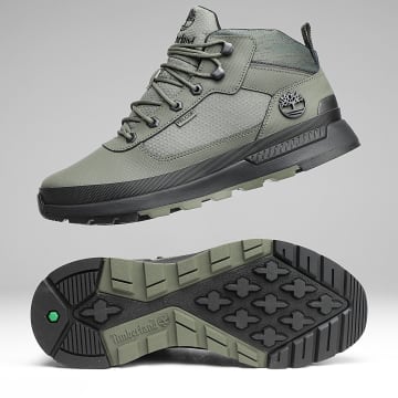 Timberland - Stivali Field Trekker Mid Lace A6DPS Grigio Scuro Verde Helcor