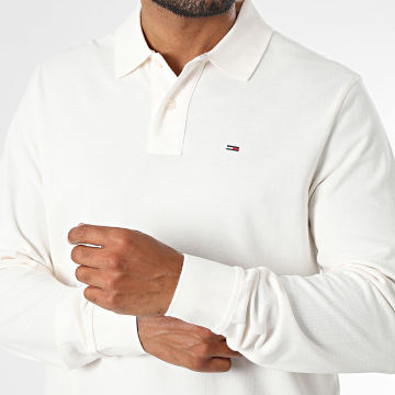 Tommy Jeans - Polo Manches Longues Regular Essential 3630 Beige Clair