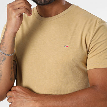 Tommy Jeans - Tee Shirt Slim Jaspe 0363 Camel