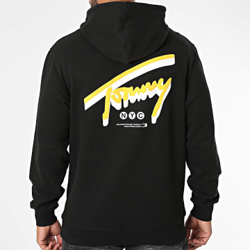 Tommy Jeans - Sudadera con capucha Regular Fit NYC Signature 3583 Negro