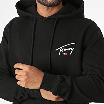 Tommy Jeans - Sudadera con capucha Regular Fit Entry Signature 3587 Negro