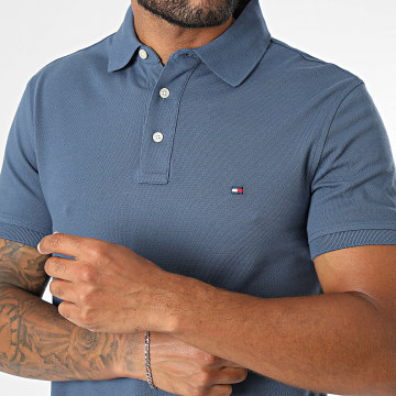 Tommy Hilfiger - Polo Manches Courtes Slim 1985 7771 Bleu Marine