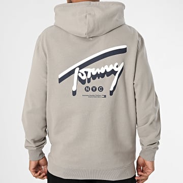 Tommy Jeans - Sudadera con capucha Regular Fit NYC Signature 3583 Topo