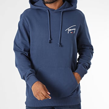 Tommy Jeans - Sudadera con capucha Regular Fit Entry Signature 3587 Azul Marino