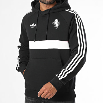 Adidas Originals - Sweat Capuche A Bandes Juventus OG KF9803 Noir