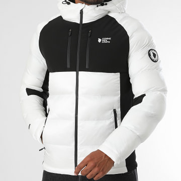 Comme Des Loups - Hooded Puffer Jacket Mataro White Black